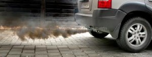 A car smoking